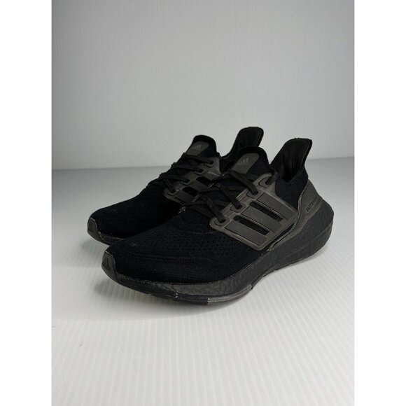 Adidas Ultraboost 21 Mens Athletic Triple Black Running Shoes FY0306 Size 6 - Picture 2 of 6